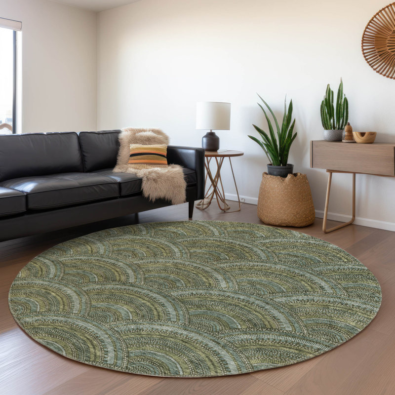 Tapis Chantille avec envers antidérapant, Rond 8 pi