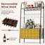 Keren Kitchen Wine Rack with Stemware Holder