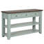 Console en bois de pin massif 48 po, table d'appoint moderne avec 3 tiroirs de rangement et 2 tablettes-121330055