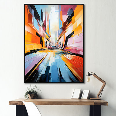«Colorful Cubism 24Hrs Le Man Race Track I»