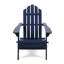 Chaise pliante en bois bleu résistant aux intempéries, l 29,71 po x P 35,5 po, H 36,55 po, créant un confort extérieur