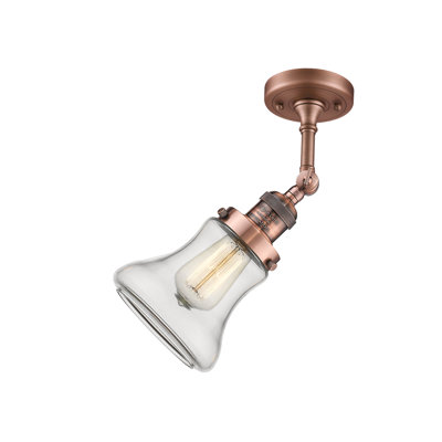 Plafonnier semi-encastré à 1 lumière de 6,25 po Edda