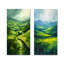 Green Emerald Hills In Ireland I - ensemble d'art mural irlandais 2 pièces-1629775034-1629774982