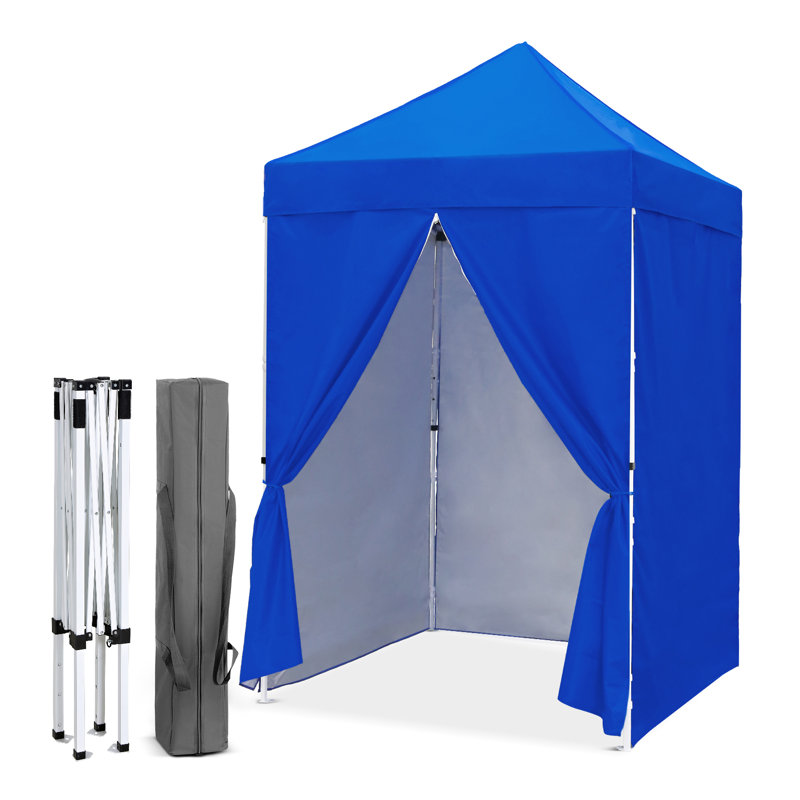 5 pi L 5 pi. D Auvent escamotable en acier thermolaqué, Bleu