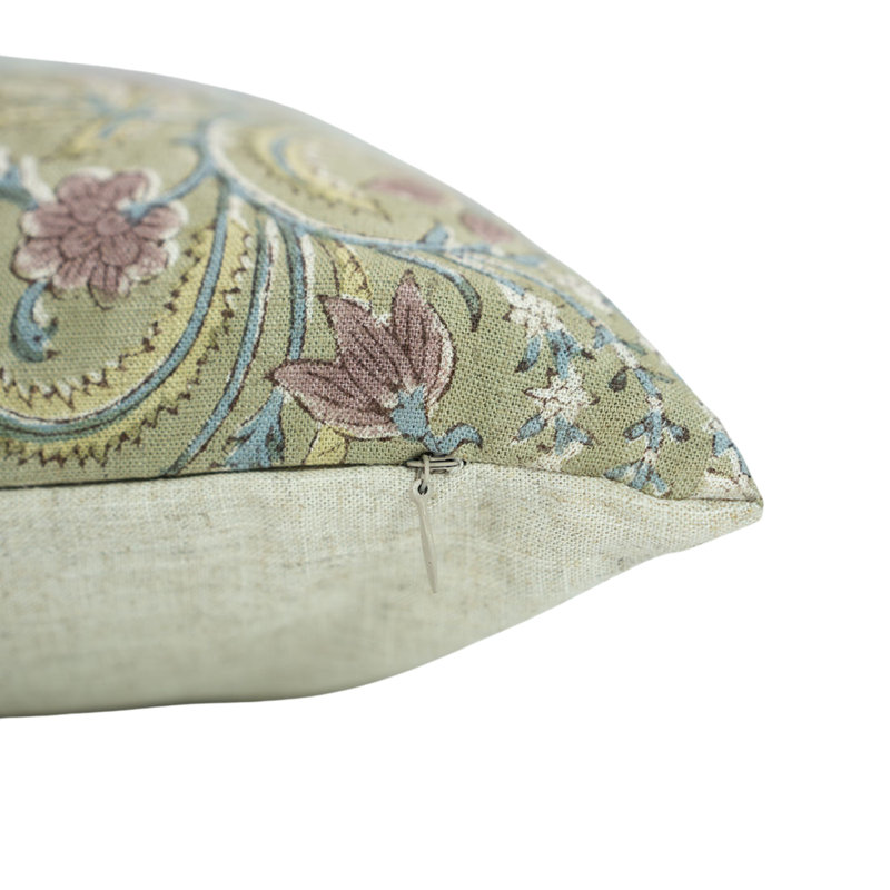 Housse de coussin en lin de qualité supérieure Fab Divine, Modern Home Accent, Kundanvan, Carrée, H 24 po x l 24 po