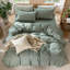 Ensemble de housse de couette 100% coton délavé MooMee-111220339-109236629
