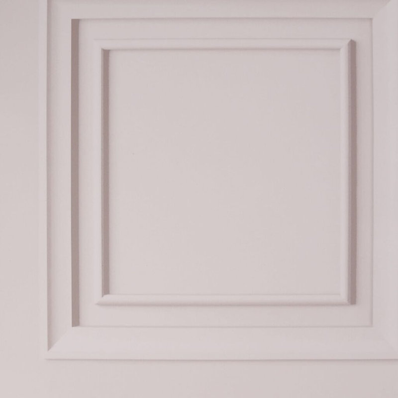 Fresco Wood Panelling Wallpaper, Pink