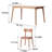 Table solid wood rectangle household simple-129410034