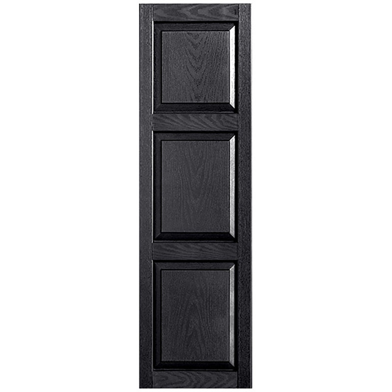 Paire de volets sur mesure en vinyle sur mesure, 36 po, 12 po, Noir