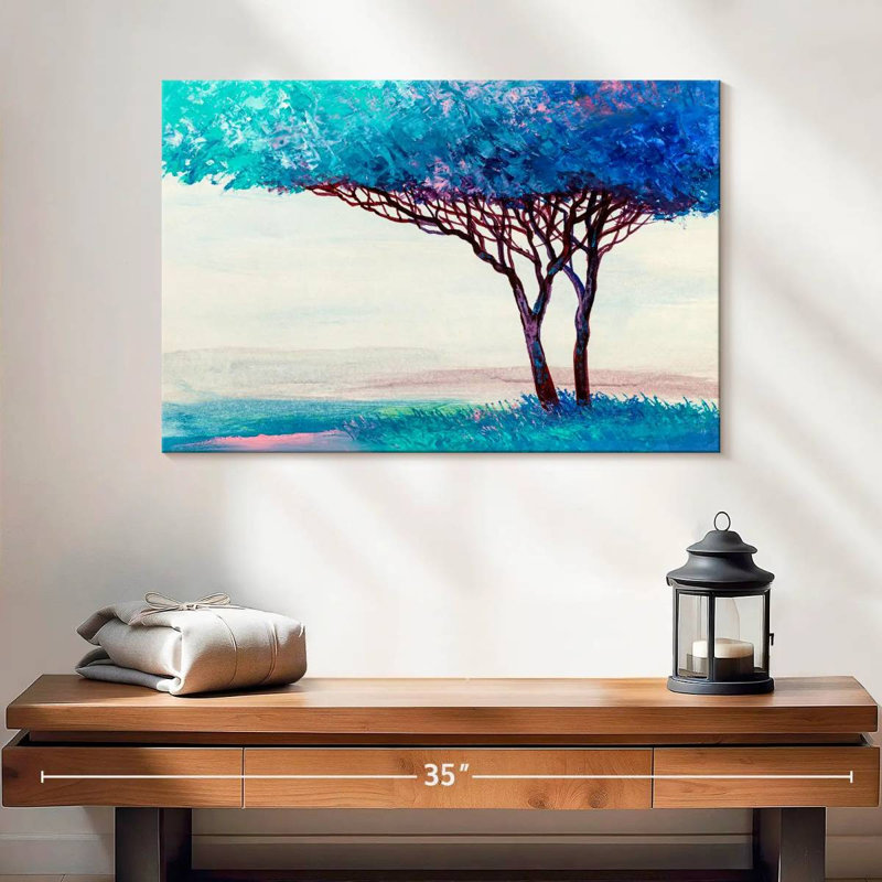 Arbre bleu Harnek, H 16 po x l 24 po