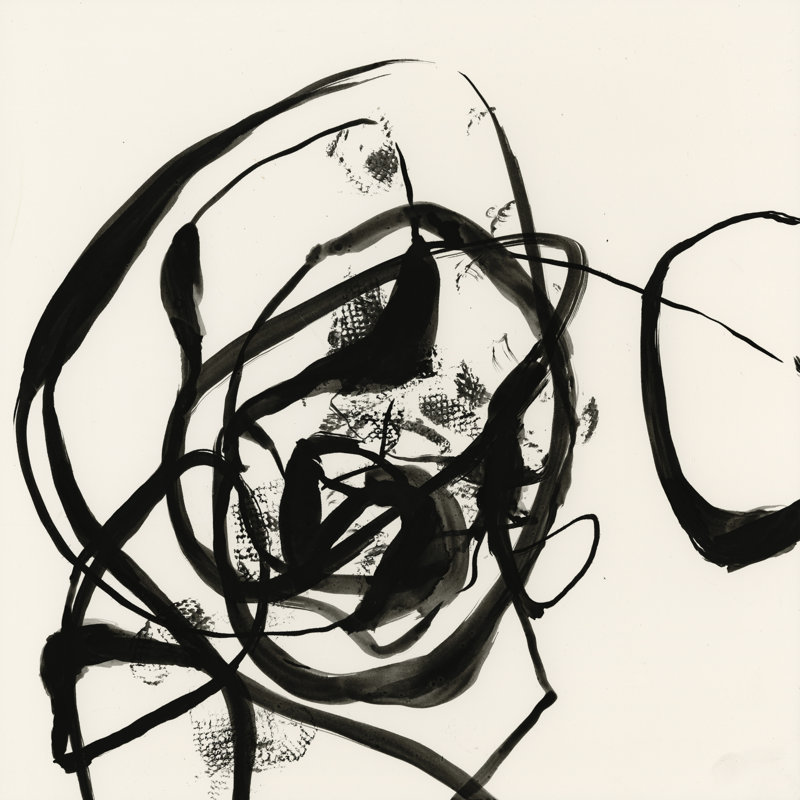 Sumi-E abstrait II, H 36 po x l 36 po x P 1,25 po