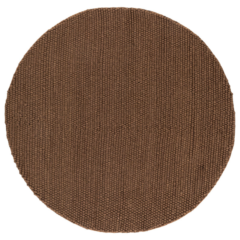 Tapis d'intérieur en laine tissé à la main Natura, Rond 6 pi 0 po x 6 pi 0 po