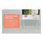 Table ergonomique ergonomique à hauteur réglable pour travailler à la maison - Table compacte blanche 60 x 80 cm avec manivelle