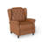 31.1" Wide Classic Top Grain Leather Push Back Recliner With Wingback Design-808169354