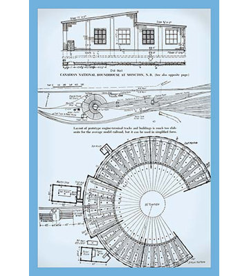 « canadian national roundhouse », impression encadrée