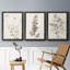 Neutral Botanical Study IV - Ensemble de 3 peintures sur toile encadrées-95259145-95259146