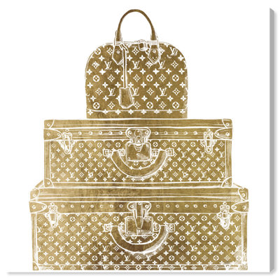 Royal " Royal Bag And Luggage Gold Diecut " Painting Print