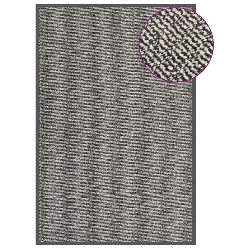 Katerine Non-Slip Geometric Doormat, Light Brown, 120cm W x 180cm L