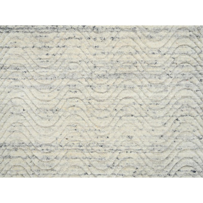 Tapis de couloir oriental beige 2 pi 6 po x 6 po en laine tissée à la main de style moderne et panaché BAA1DE154FF34378BF4C0EFA8DBB1A12