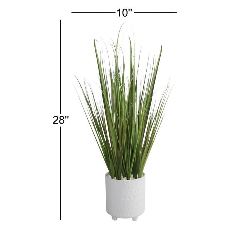 Herbe artificielle en pot 21,75 po