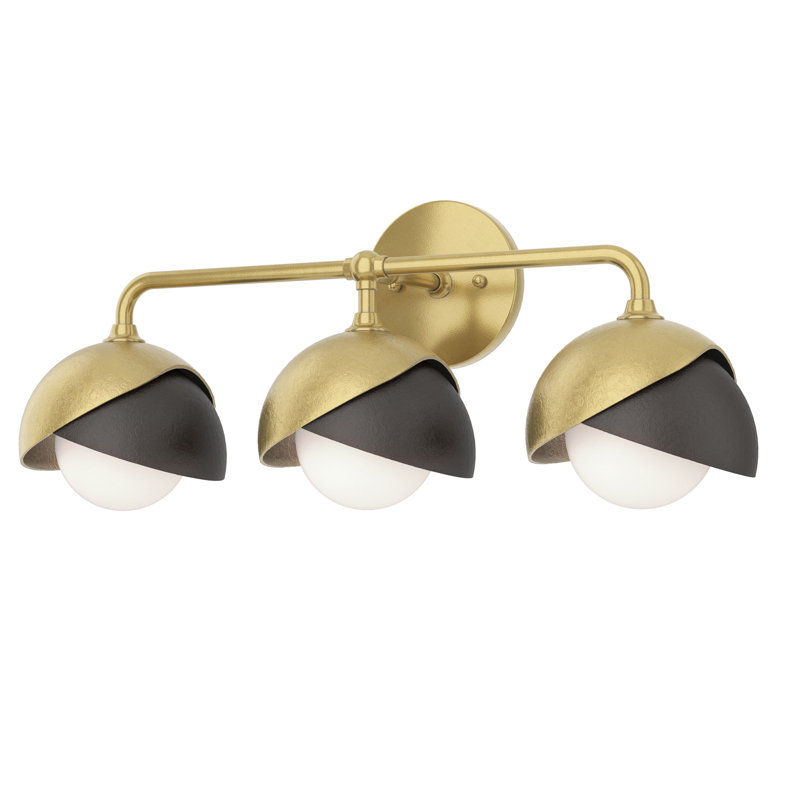 Brooklyn 3 - Light 9.2" Height Dimmable Vanity Light, Modern Brass, Oil Rubbed Bronze
