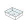 WS Bath Collections Simple 19.7'' White Ceramic Square Bathroom Sink with Overflow
