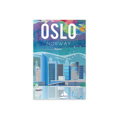 " Oslo Travel Poster " by Natalie Ryan