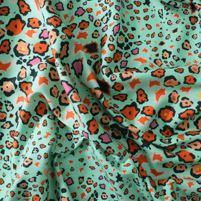 Leopard Lights Linen Fabric