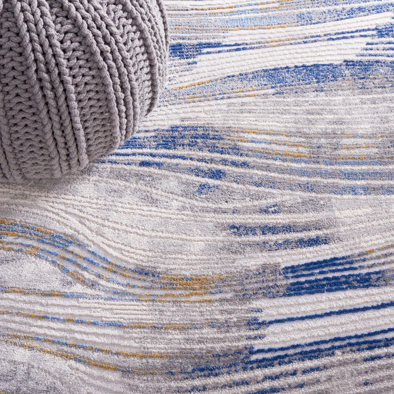 Tapis beige / bleu Palma 316, Rectangle 4 pi x 6 pi