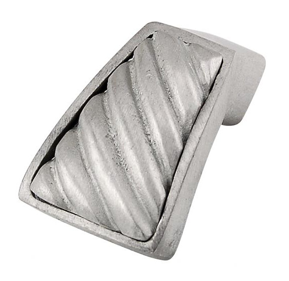 Sanzio Finger Pull, Satin Nickel