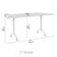 Table de formation modulaire trapézoïdale de 72 po Bush Business Furniture Synergy-119120726-119120728