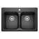 Vision SILGRANIT 31.5" L x 20.67" W Double Bowl Granite Composite Drop-In/Undermount Kitchen Sink