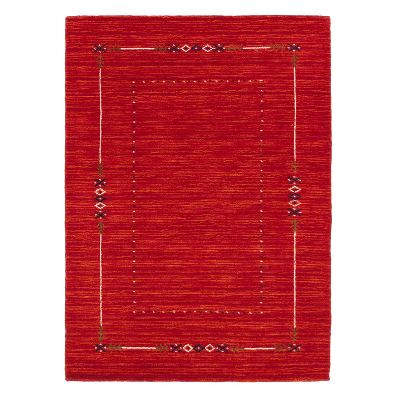 Kashkuli Gabbeh Red Rug 4'0" x 5'7"