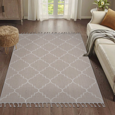 4' X 6' Trellis Indoor / Outdoor Area Rug