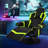 Inbox Zero Reclining Ergonomic Swiveling PC & Racing Game Chair with Footrest-217975702