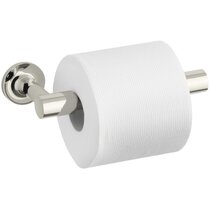 Boule-Inspired Polished Nickel Wall Mount Toilet Paper Holder + Reviews