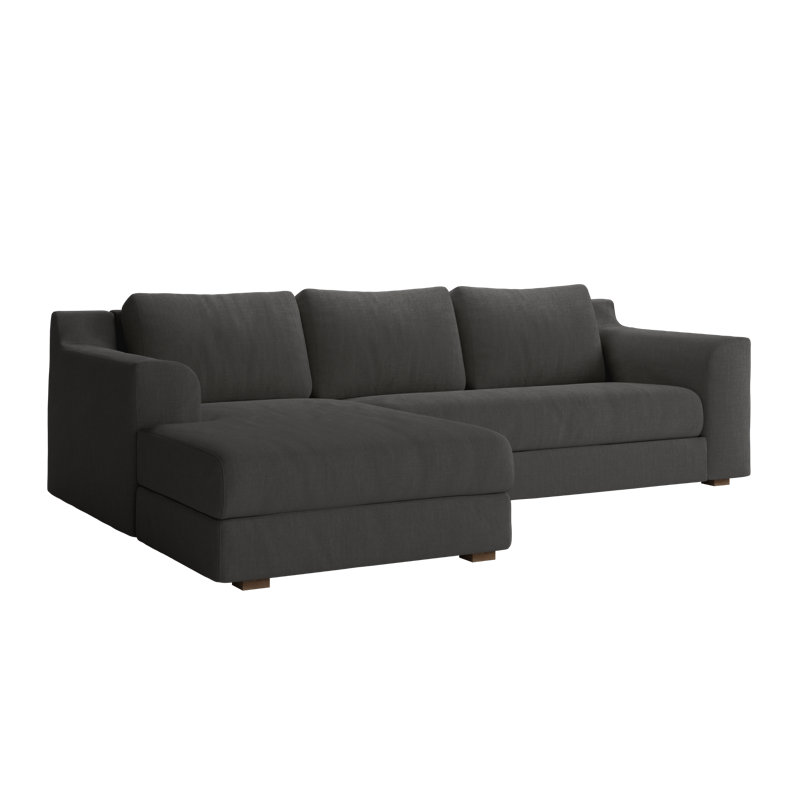 All-Natural Elevate Sectional, Fog Hemp Blend