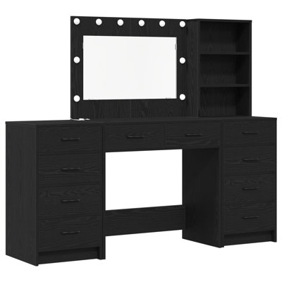 Set Of 3 Engineered Wood Standard