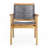 Outdoor Acacia Wood Club Chairs
