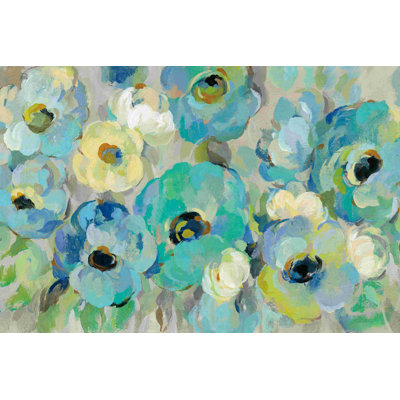 " Fresh Teal Flowers " by Silvia Vassileva