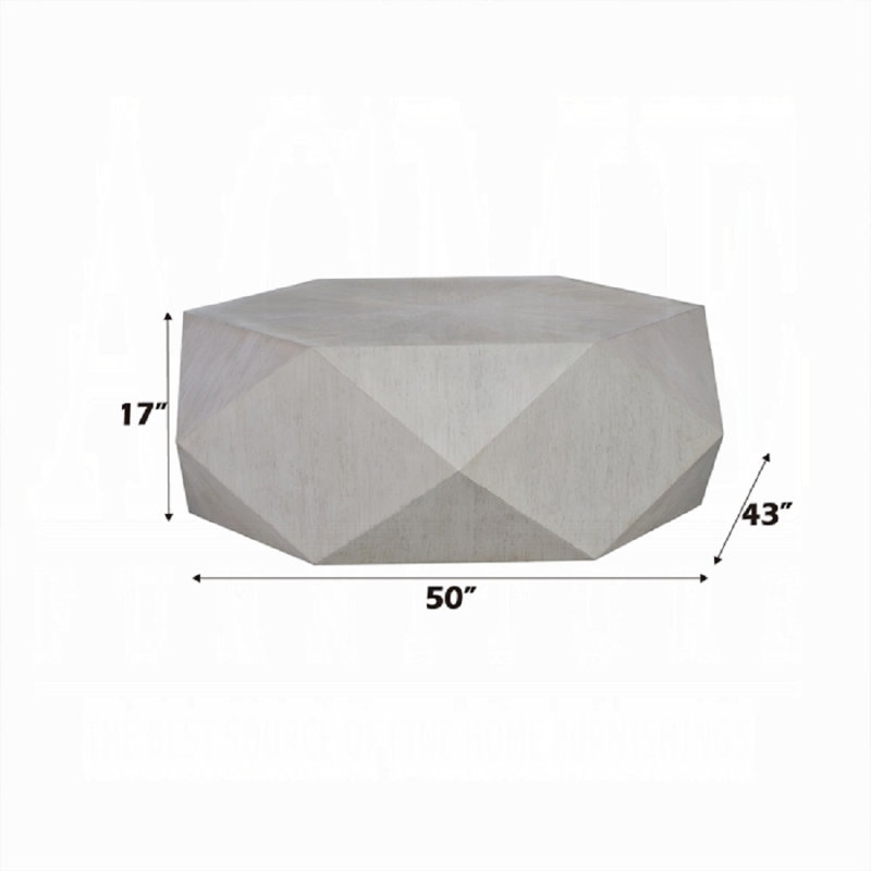 Table basse Hanniel, Blanc