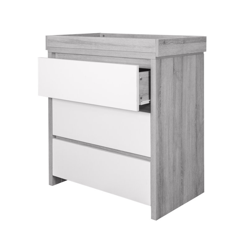 Tutti Bambini Modena Changing Unit, White/Grey Ash