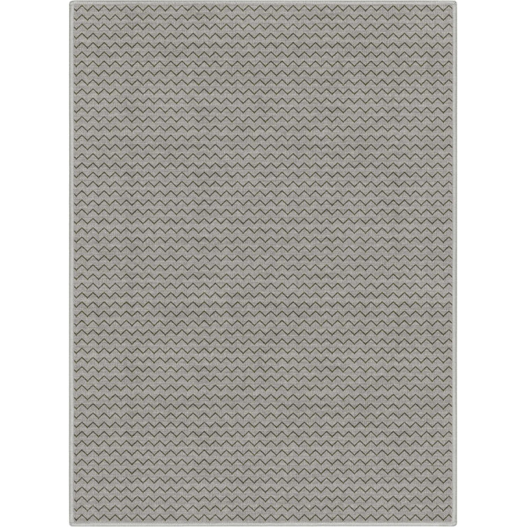 Kehr Mesa Grey Chevron Tribal Flatwoven Rug – Easy Clean & Durable