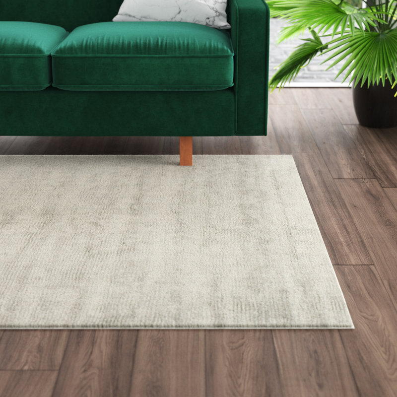 Mcelroy Hand-Knotted Area Rug in Graphite, Rectangle 8' x 10'