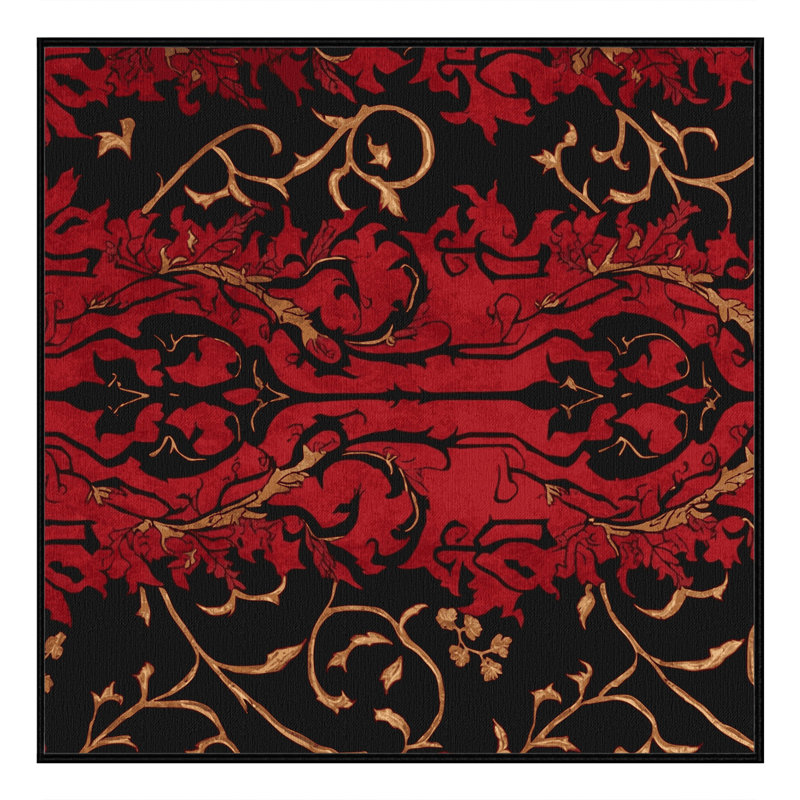 Golden Diadem Rug, Square 3'