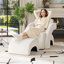 Upholstered Armchair With Ottoman-203765710