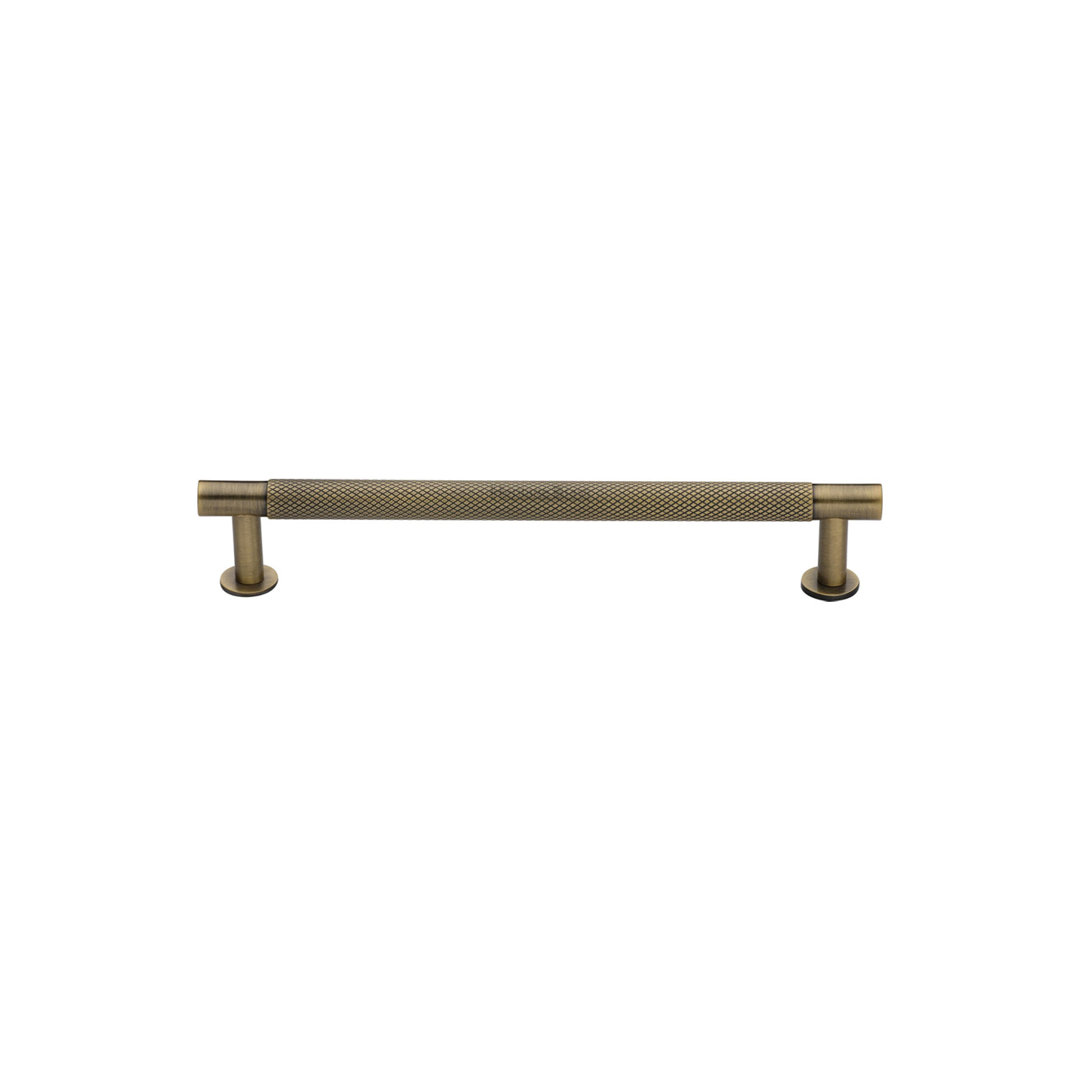 Heritage Brass Heritage Cabinet Pull Partial Knurled Design with Rose