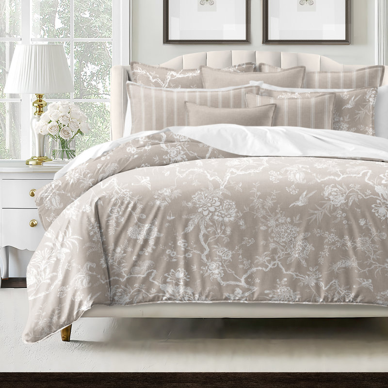 Elwood Natural Cotton Duvet Cover Set  8 Piece, King Duvet Cover + 7 Additional Pieces