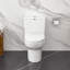 Toilette monobloc à fixation au sol allongée à double chasse 1/1 / 1,6 gallons GPF (siège inclus)