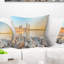 Plage de la plage de Barcelone à Barcelone - Coussin à imprimé paysage-1206988087